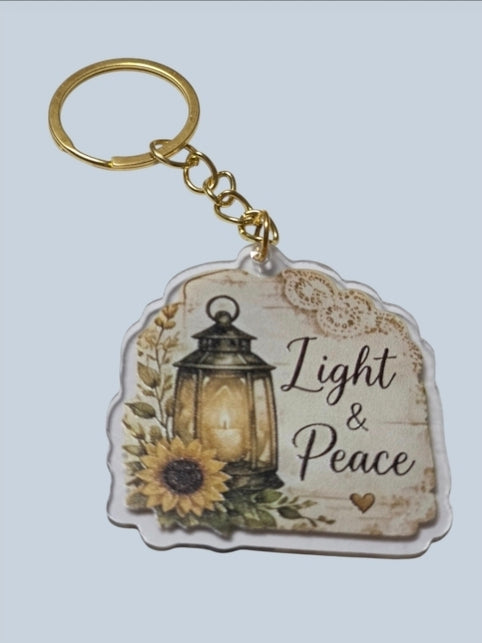 Sunflowers & Blessings Keychains