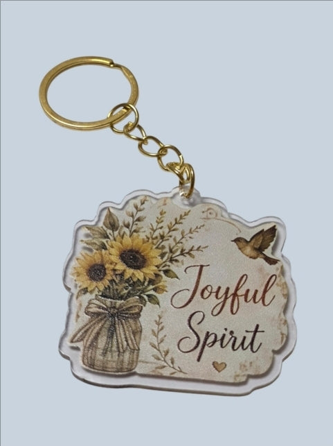 Sunflowers & Blessings Keychains