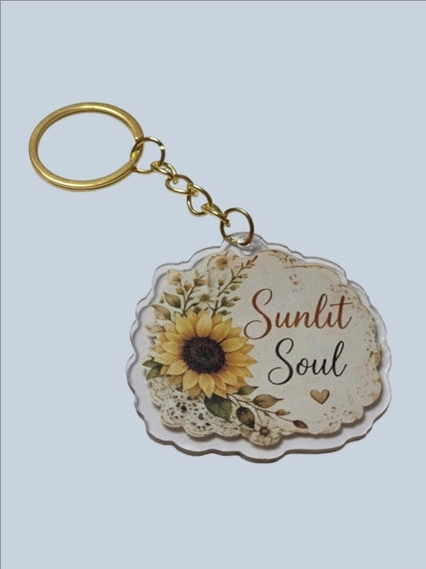 Sunflowers & Blessings Keychains