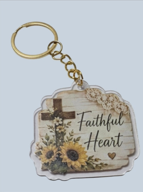 Sunflowers & Blessings Keychains